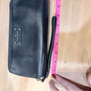 Kate Spade Black Textured Wristlet
